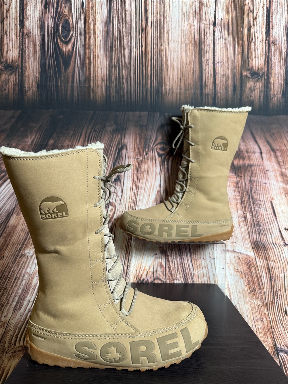 Sorel Shila Leather Winter Boots Womens Sz 10